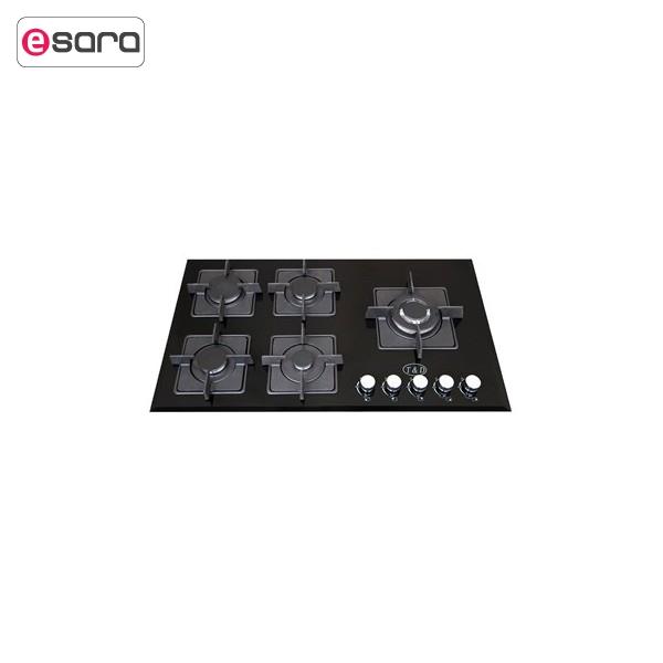 اجاق گاز صفحه‌ ای شیشه ای تی اند دی مدل TD123E T And D TD123E Glass Gas Hob